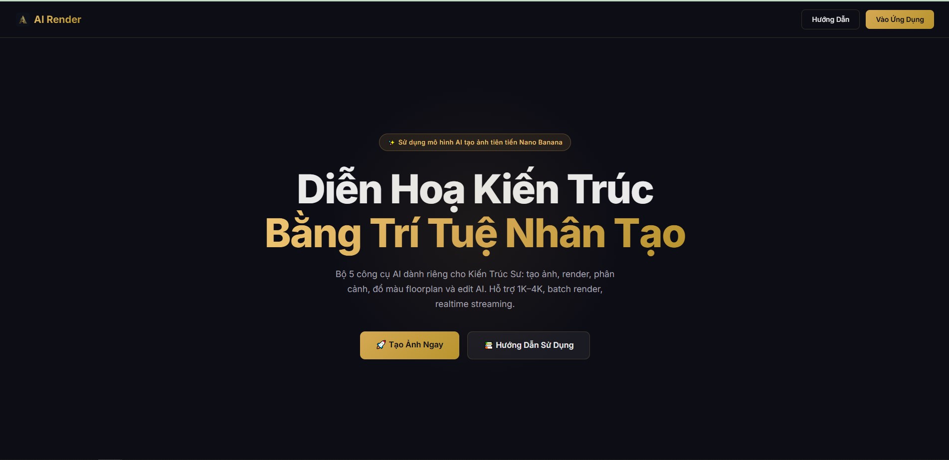 AI Render (airender.vn): Cách Mạng Hóa Diễn Họa Kiến Trúc Bằng Trí Tuệ Nhân Tạo