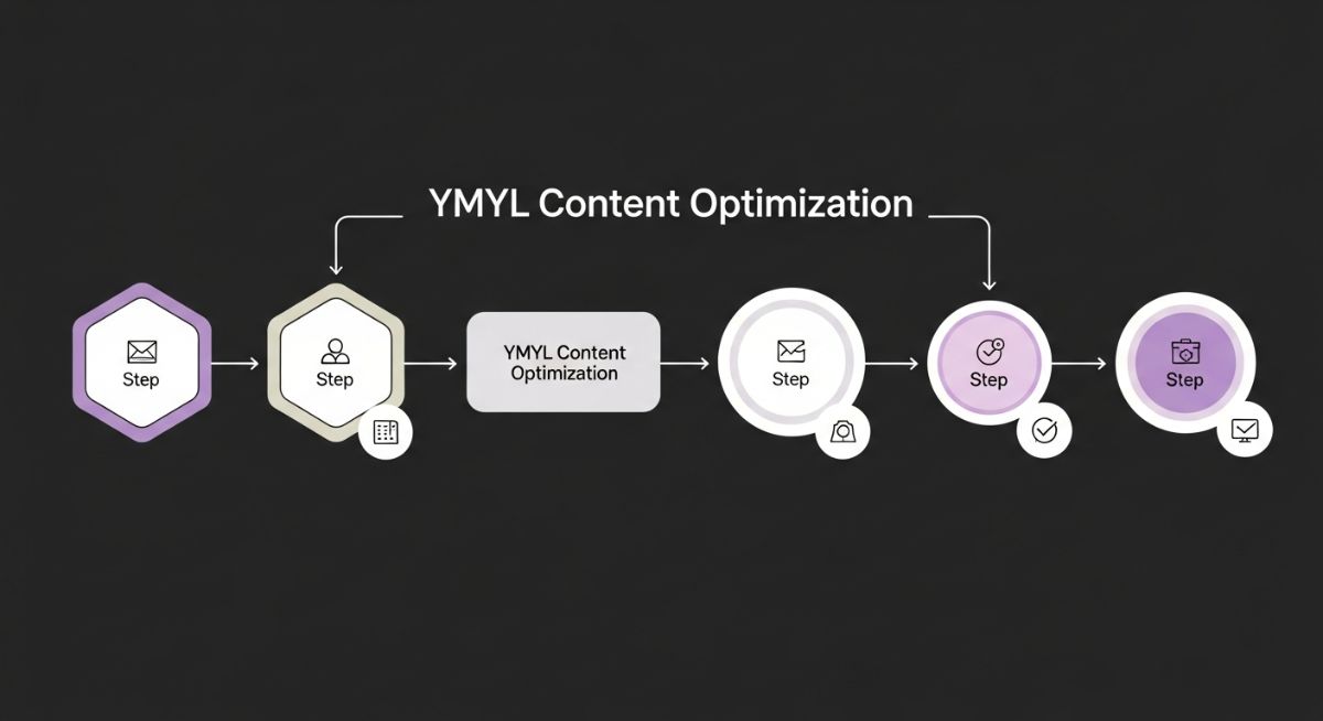 Quy trình tối ưu từ khóa YMYL kết hợp AI và chuyên môn: nghiên cứu – xây dựng – kiểm duyệt – tối ưu – cập nhật liên tục.