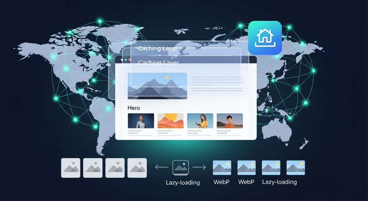 Các giải pháp tối ưu hiện đại (CDN, caching, lazy loading, WebP, PWA) giúp website đạt tốc độ ngang AMP.