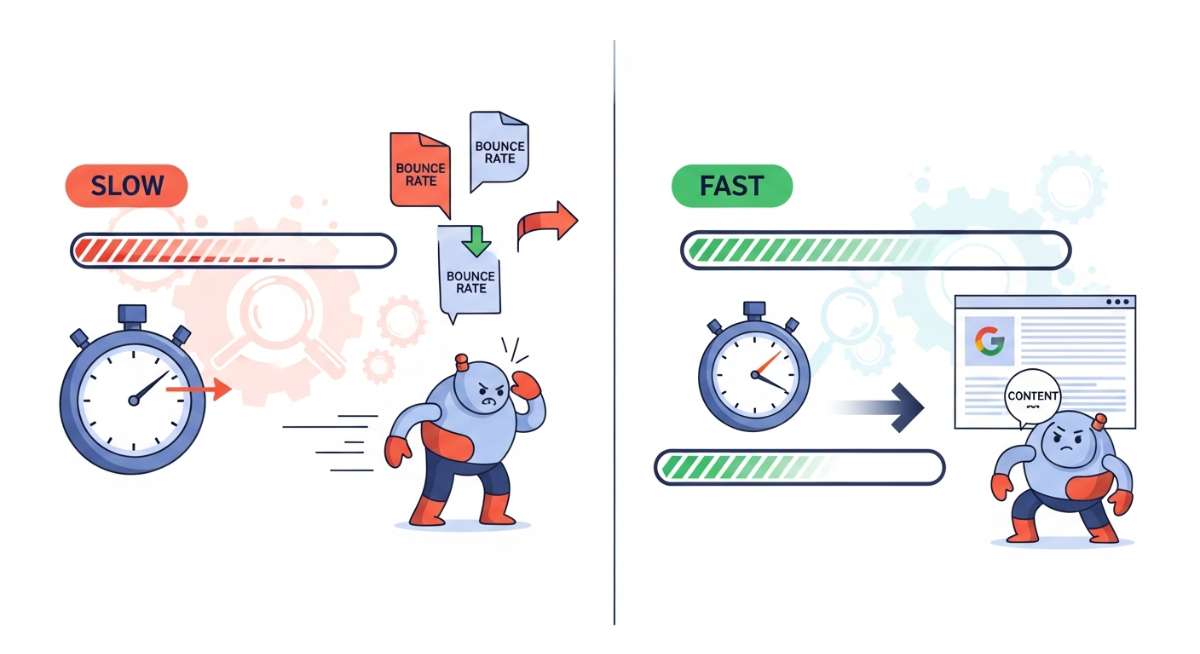 Trang tải nhanh giúp Googlebot thu thập dữ liệu đầy đủ và tăng tốc quá trình index