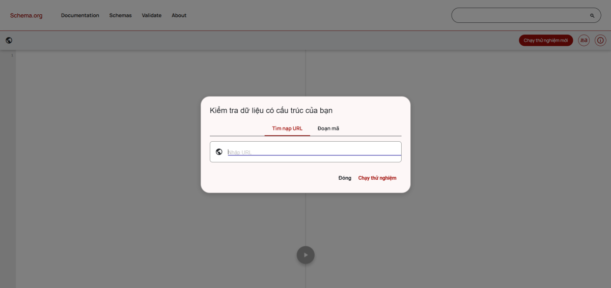 Sử dụng Schema Markup Validator để kiểm tra Breadcumb List schema