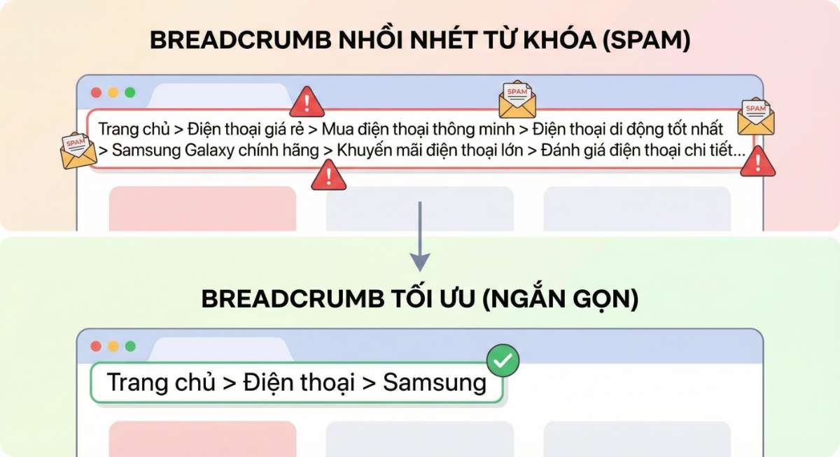 Nhồi nhét từ khóa làm giảm chất lượng và uy tín website
