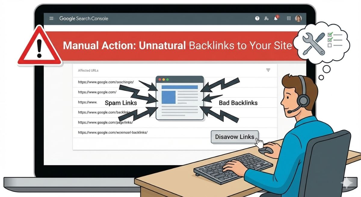 Nhận phạt thủ công – cần disavow ngay