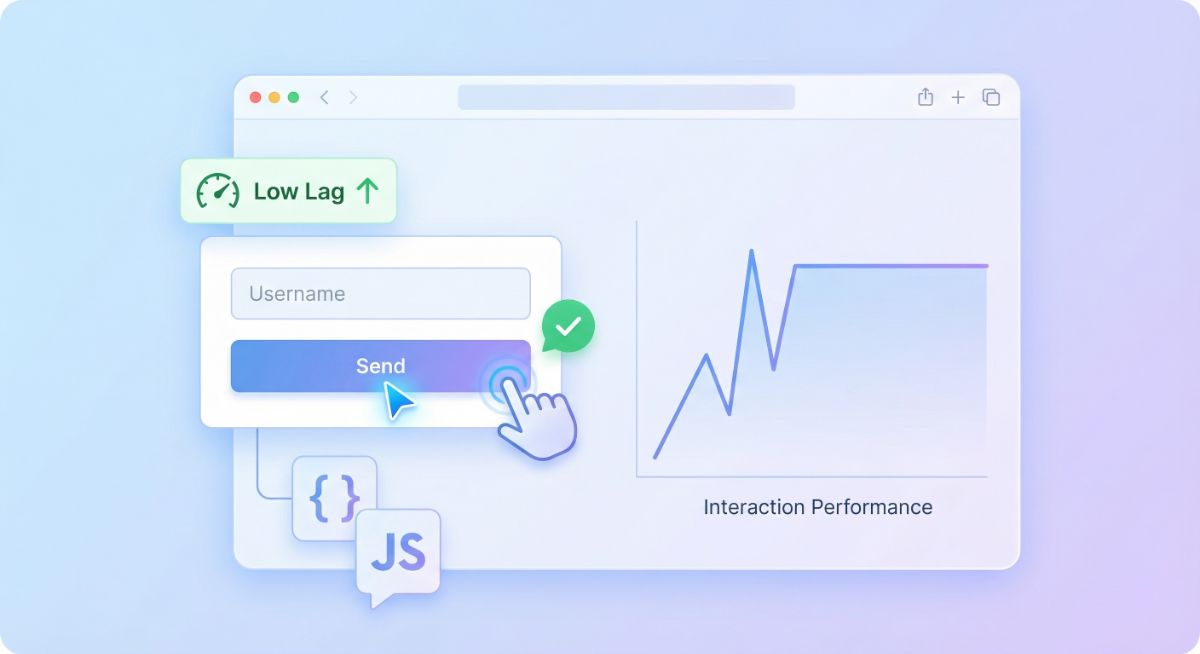 Cải thiện INP bằng cách giảm script nặng và đơn giản hóa phần tử tương tác