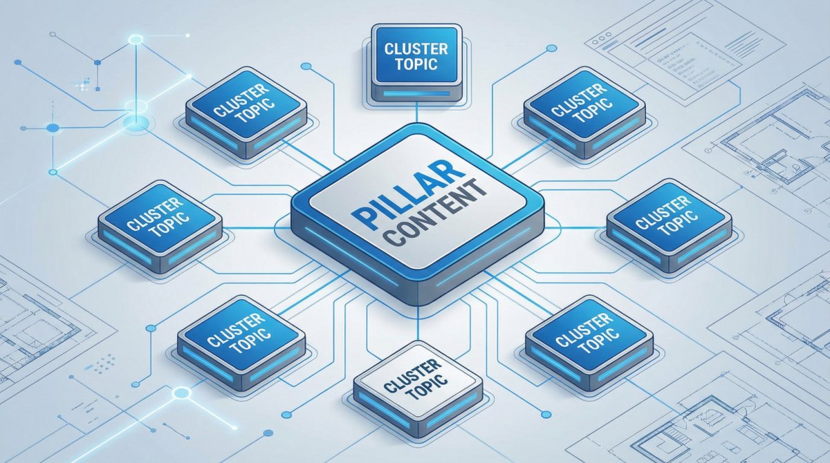 Mô hình Pillar – Cluster giúp tăng Topical Authority và là nền tảng của Schematic SEO