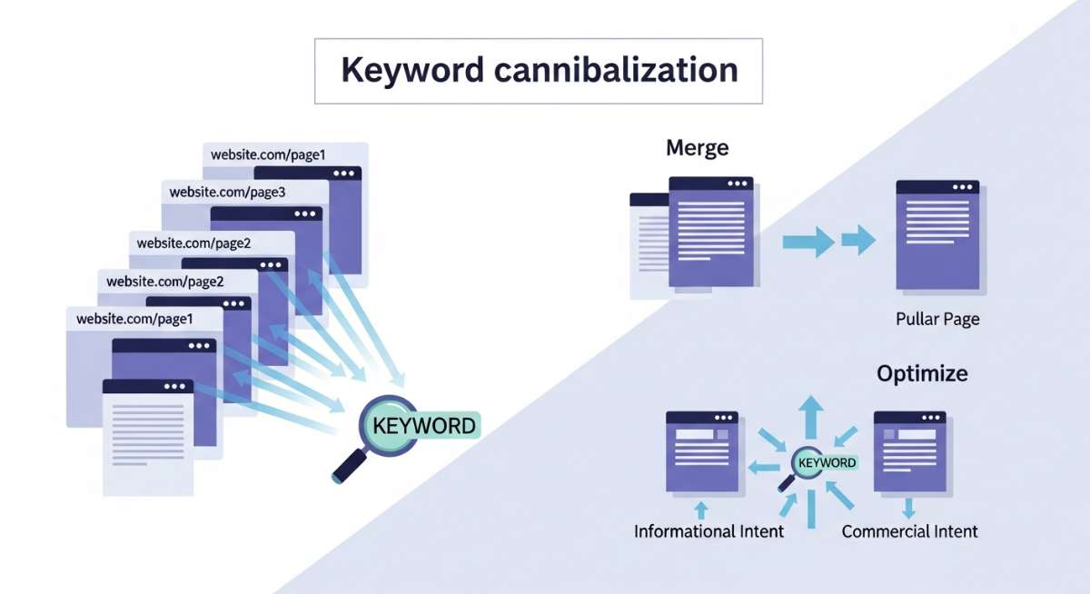 Hợp nhất hay Tối ưu? Chiến lược giải quyết Xung đột Từ khóa (Keyword Cannibalization) hiệu quả