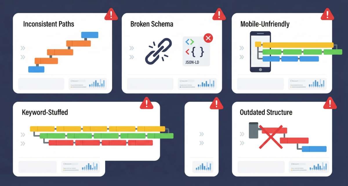 5 Lỗi Breadcrumb Phổ Biến Khiến Bạn Mất Thứ Hạng & Cách Khắc Phục Triệt Để